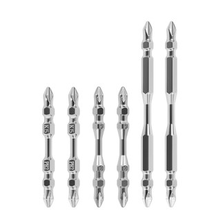 K5防滑批头螺丝刀ph2钢电批咀双头十字批头电动强磁电钻批头