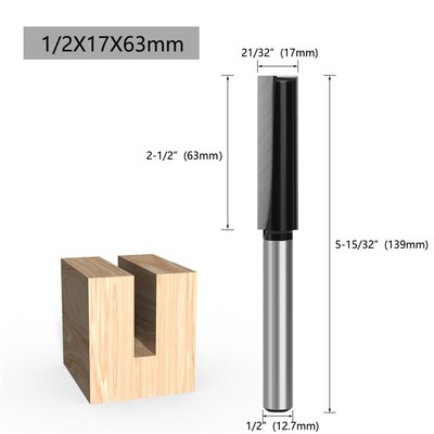 1/2柄12柄 加长清底刀黑色木A工铣刀具螺旋开锁眼清底挖槽开洞钻
