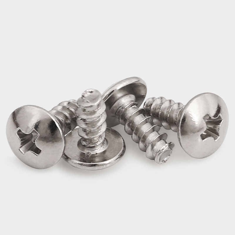304不锈d钢TB十字大扁头平尾螺自攻丝蘑菇头伞头铣尾自攻螺钉M2-M