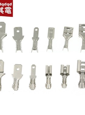 270PCS 2.8-4.8-6.3mm插簧 插片  27M0只透明护套冷压接线连接端