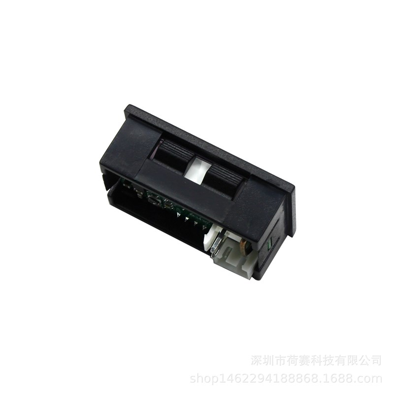 (红蓝10Ad)DC0-100V 10A LED直流双显示数字电压电流表头 带微调