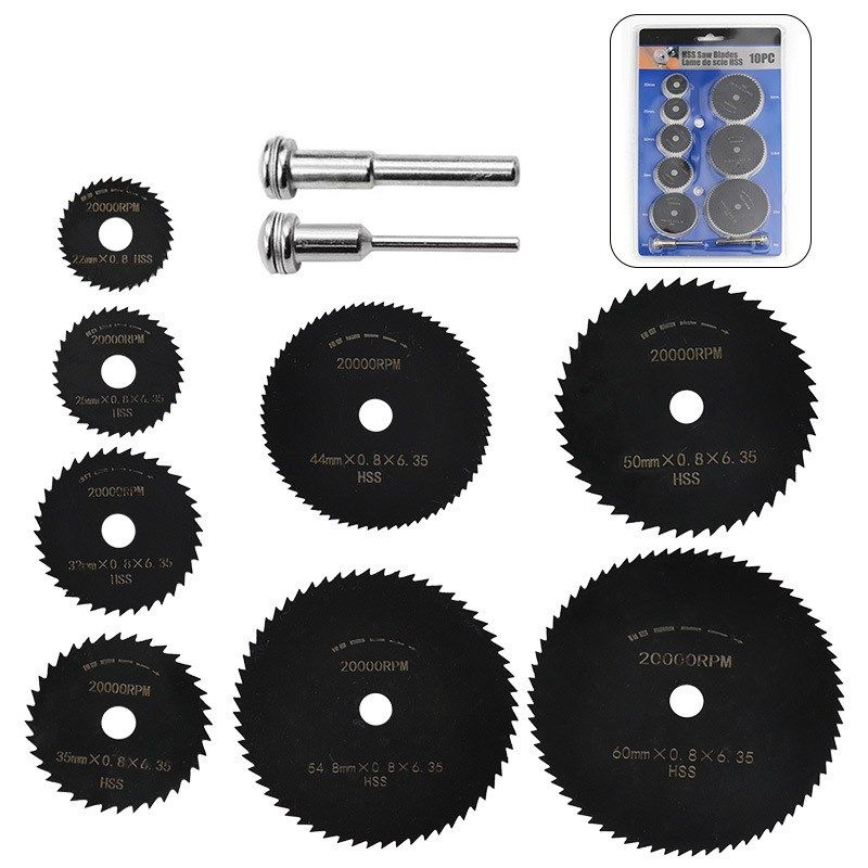 10PC/7PC多规格高速钢切割片 木材塑料PVC管切割锯片套装电磨配件,标准件/零部件/工业耗材,切割片/磨片,淘宝优惠券,粉丝福利购,淘宝优惠卷