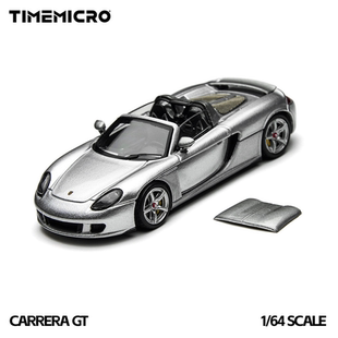 TM1:64 保时捷 CARRERA GT 赛车绿银色 仿真合金汽车模型 收藏