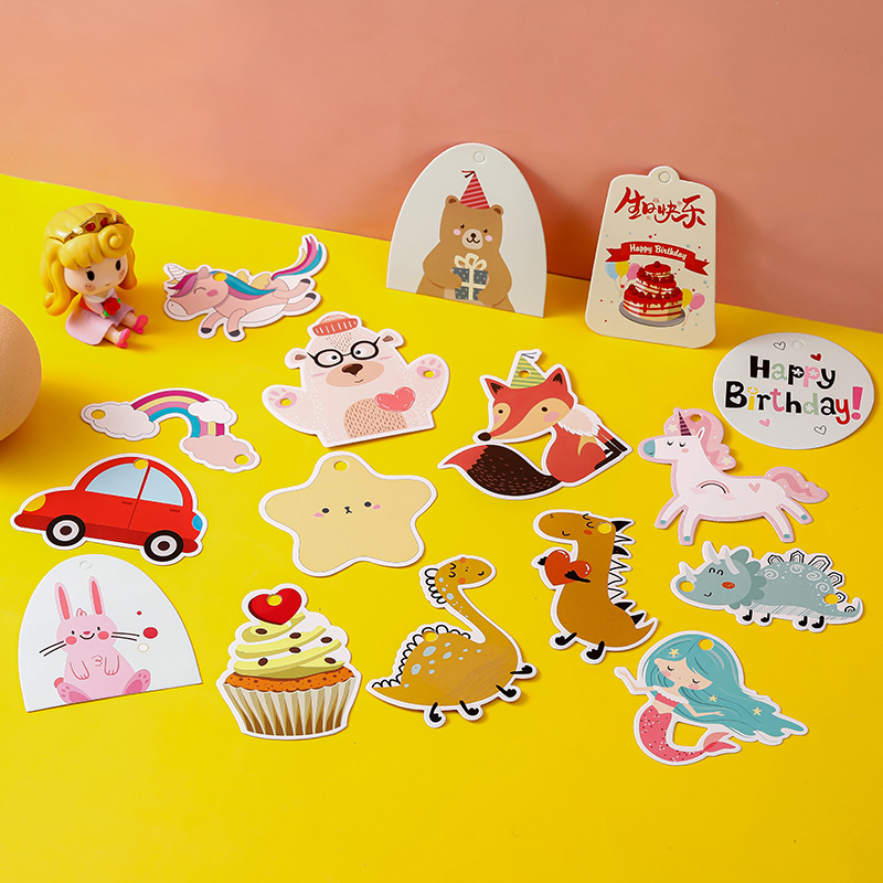 儿童节生日儿童节日女生男生卡通祝福装饰卡挂卡吊卡留言卡