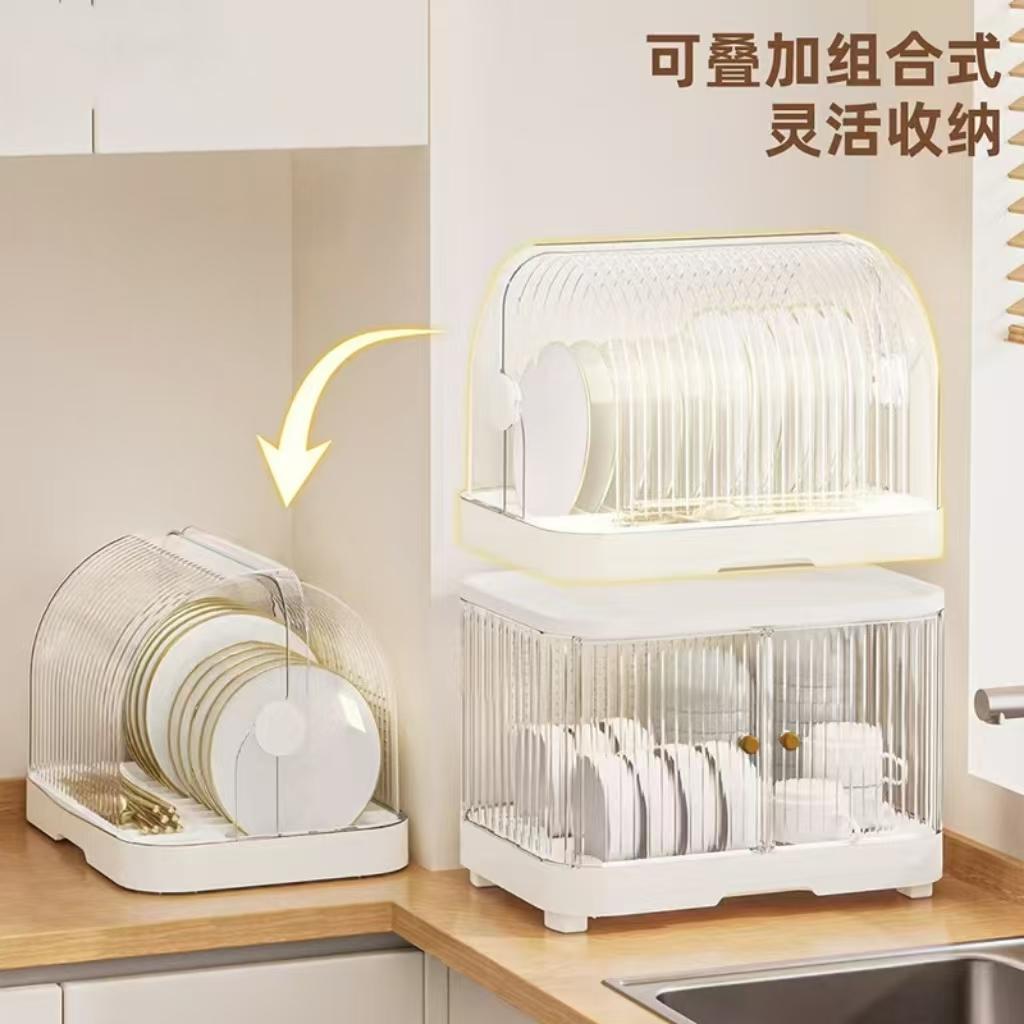 轻奢食品级台面碗柜置物架