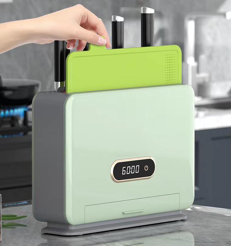 消毒刀架多功能置物架消毒刀具菜板一体机紫外线杀菌带烘干筷子筒