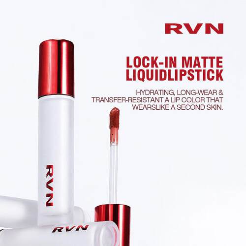 RVN不沾杯唇釉持妆显色欧美哑光雾面化妆品工厂直销口红跨境彩妆