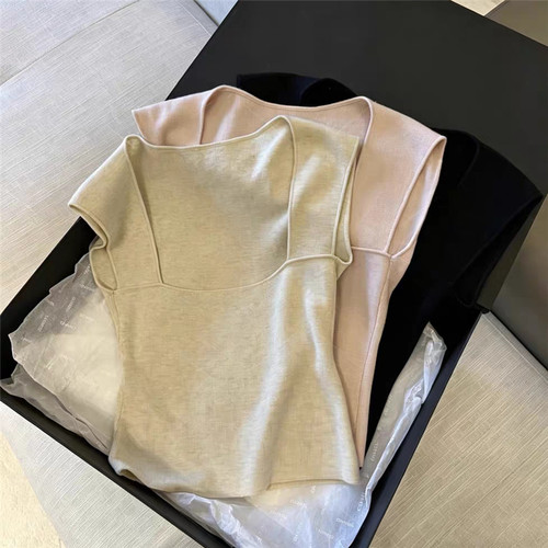 纯欲辣妹针织短袖女夏季小众