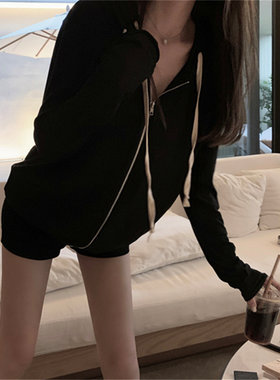 樊樊纸片人ins显瘦洋气卫衣开衫