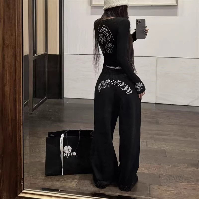 时髦套装女秋冬磨毛梵文印花弹力显瘦上衣高腰显瘦阔腿裤两件套潮,女装/女士精品,时尚套装,淘宝优惠券,粉丝福利购,淘宝优惠卷