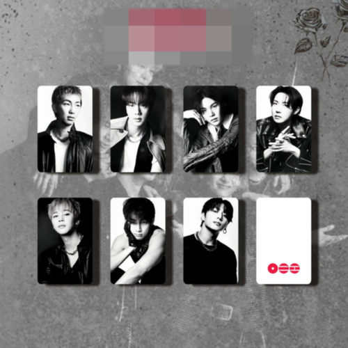 胖弹少年团  小卡  JK V JIMIN  SUGA 周边 亮膜卡 明星卡