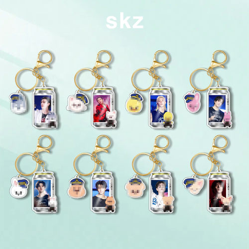 straykids 亚克力钥匙扣 skzoo流浪儿童创意钥匙圈 配饰 包包挂件