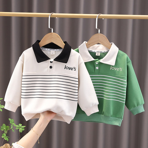 男童卫衣春秋款休闲POLO衫
