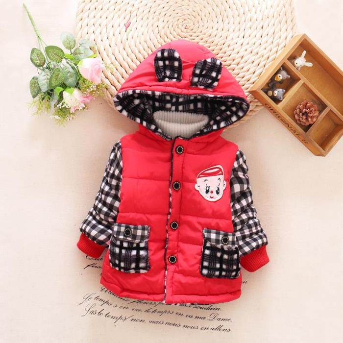 反季清仓小男童冬装小女童连帽棉服冬季加厚小童冬款宝宝洋气棉袄