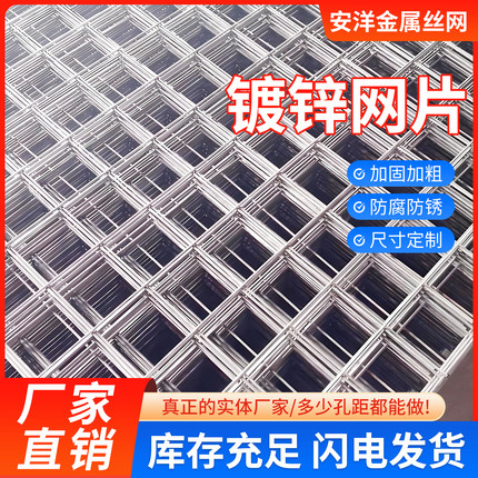 镀锌铁丝网网片加粗阳台封窗隔离养殖防护网鸡鸭狗笼子围栏钢丝网