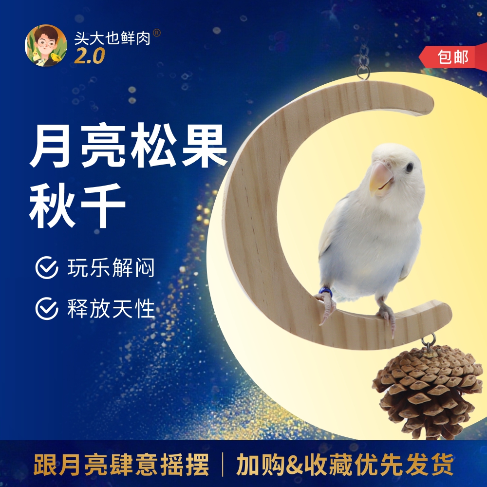 头大也鲜肉·月亮松果秋千