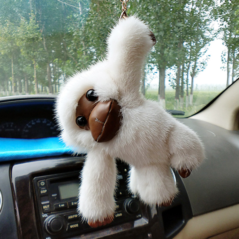 创意水貂毛小猴子书包挂件长臂灵猴钥匙扣可爱皮草饰品少女心挂件