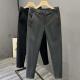 男秋冬款 潮流加厚保暖九分裤 直筒修身 子韩版 子男 休闲长裤 毛呢西裤