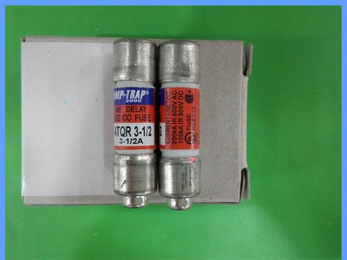 ATQR 3-1/2 AMP TRAP法雷10X38陶瓷延时熔断器保险丝3.5A正品