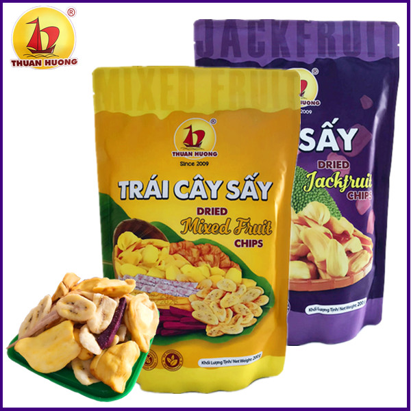 顺香菠萝蜜干越南综合果干香脆蔬果干200克袋装零食特产