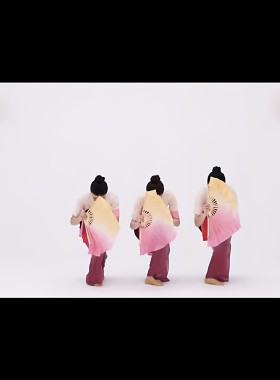 热土秧歌第九套健身秧歌真丝扇