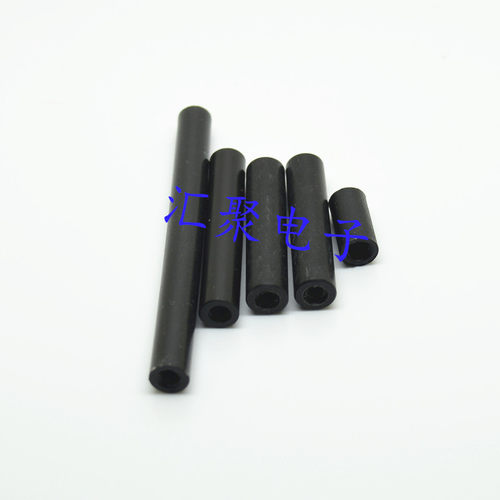 POM棒黑色平头压棒6*10mm/6*12mm/6*15mm/6*20mm压棒 M3内牙胶棒