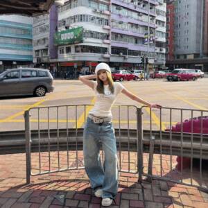 x不是好人 美式烫钻字母圆领修身短袖女夏季复古街头显瘦正肩T恤