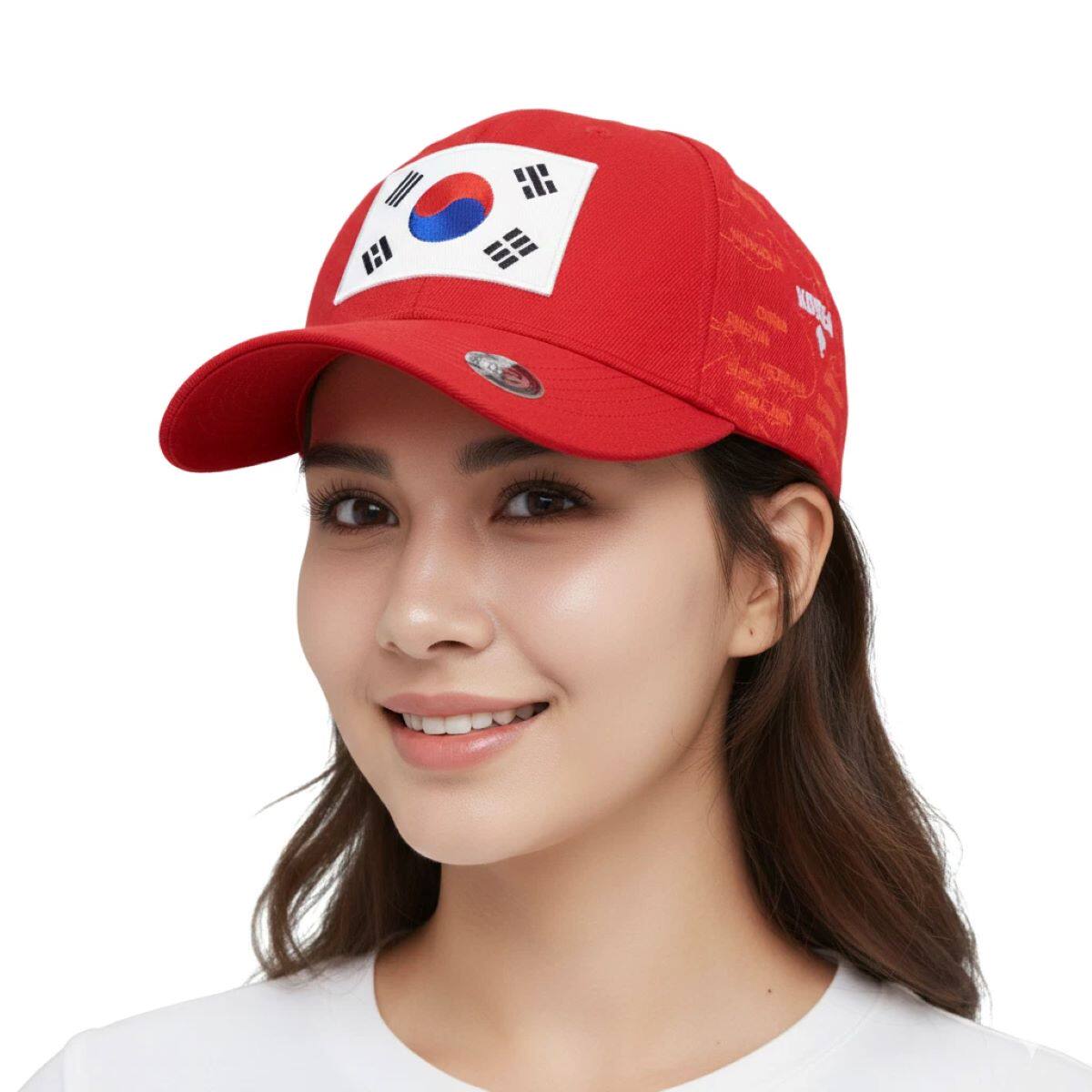 Korea 韩国棒球帽太极国旗虎头重工刺绣硬顶棒球帽遮阳防晒鸭舌帽