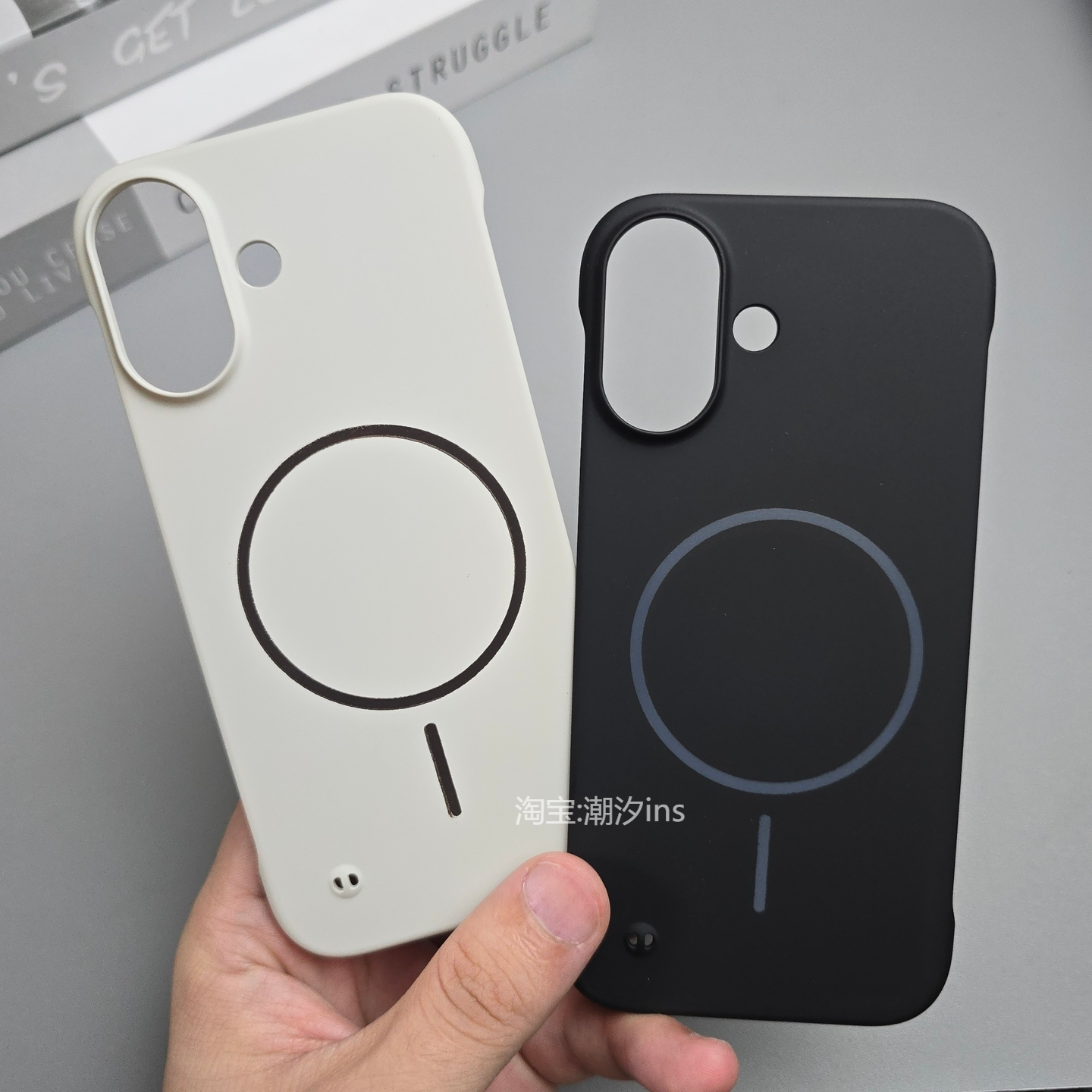 适用苹果17手机壳新款iPhone17Pro磁吸无边框保护套超薄半包防摔ip17ProMax磨砂肤感硬壳1简约大孔