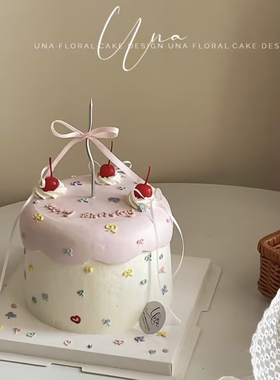 少女心蝴蝶结蜡烛蛋糕装饰0.3cm细丝带0.6cm1cm女孩极简风ins韩式