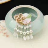 Китайская шпилька, белый аксессуар для волос, аксессуары ручной работы с кисточками, DIY