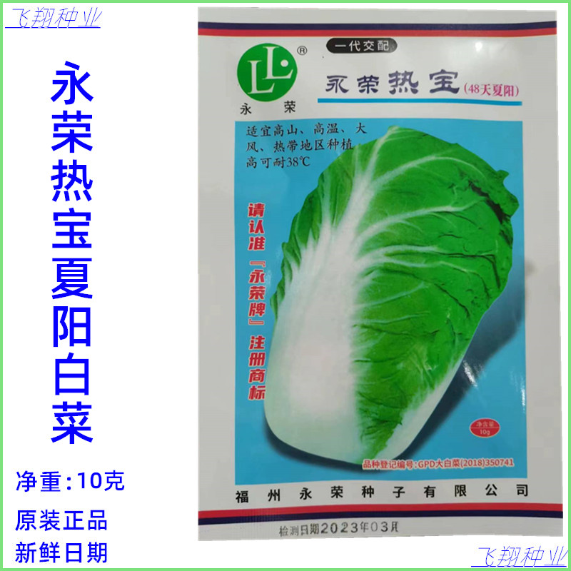 永荣热宝48天夏阳白菜种子耐热大白菜种籽抗病性强夏秋季白菜种孑