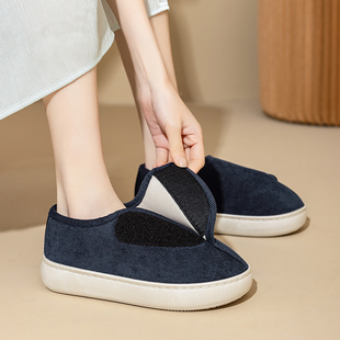 脚肿专用鞋脚背高拇指外翻脚趾受伤方便穿脱防滑老人脚肿春秋布鞋