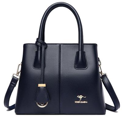 真皮手提包女2025新款单肩斜挎包大容量手提包时尚百搭中年妈妈包