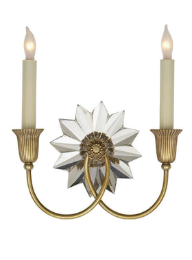 VC复古水晶壁灯现代美式别墅全铜镜前灯过道楼梯法式卧室床头灯