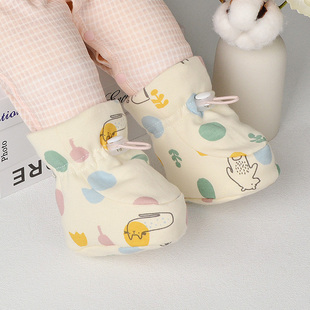 女0一3新生鞋 护脚软底婴儿鞋 不掉鞋 男春款 袜 0一6月春秋脚套宝宝鞋