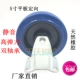 5寸中型丝杆定向固定轮静音双轴承推拖餐车轮橡胶防震弹力脚轮子