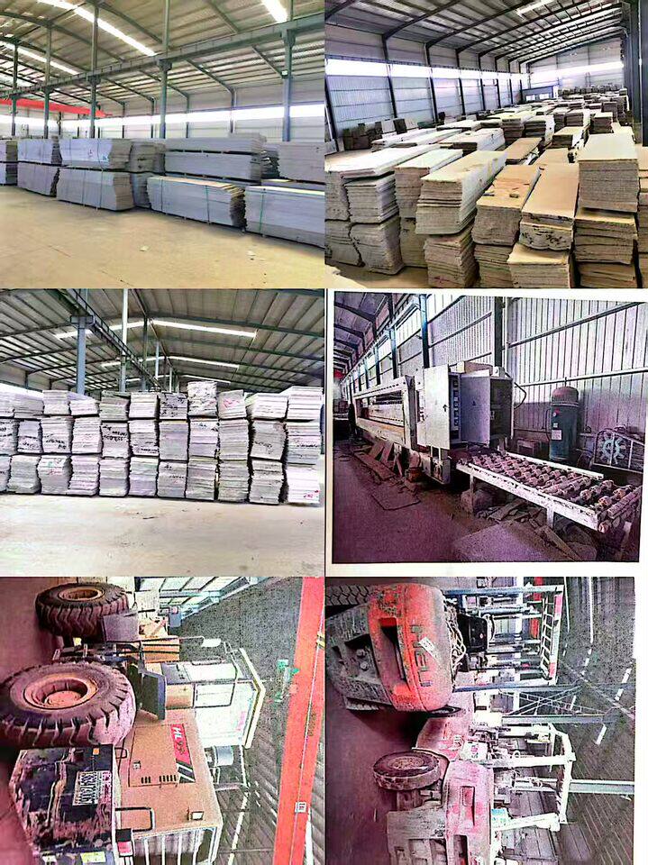 5月7日阿拉善盟某公司所有的合力牌叉车；合力牌石材叉装机；液压锁紧柱试切石机；异形打磨切石机；自动磨光机；自动荔枝打磨机；红外线切边机；巨轮烧化机；矿山机；变压器；成品大理石板；毛