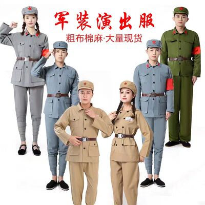 演出服装粗布棉麻舞台服装