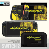 任天堂switch2代游戏机贴纸贴膜NS2痛贴手柄底座主机贴纸oled贴纸