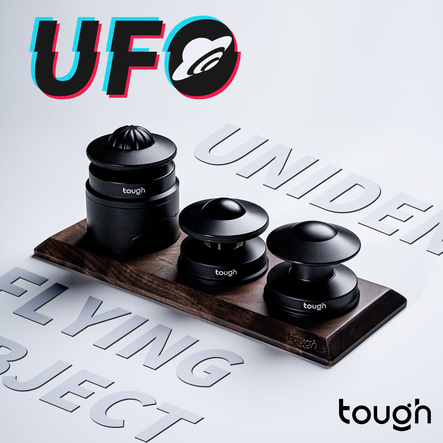 顽固咖啡UFO系列咖啡三件套幽浮恒力压粉器布粉器针式自重布粉器