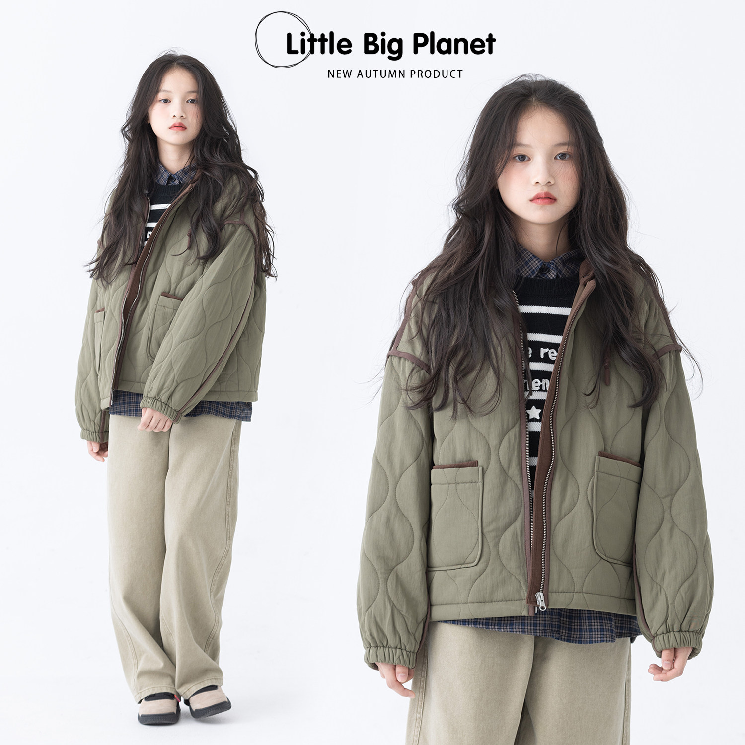 小小大星球童装 葫芦绗缝宽松廓形外套 男女童秋冬连帽可拆棉服,童装/婴儿装/亲子装,普通外套,淘宝优惠券,粉丝福利购,淘宝优惠卷