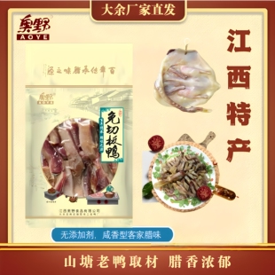 南安镇板鸭免切江西特产风干咸鸭盐鸭腌鸭腊鸭味源奥野客家鸭200g