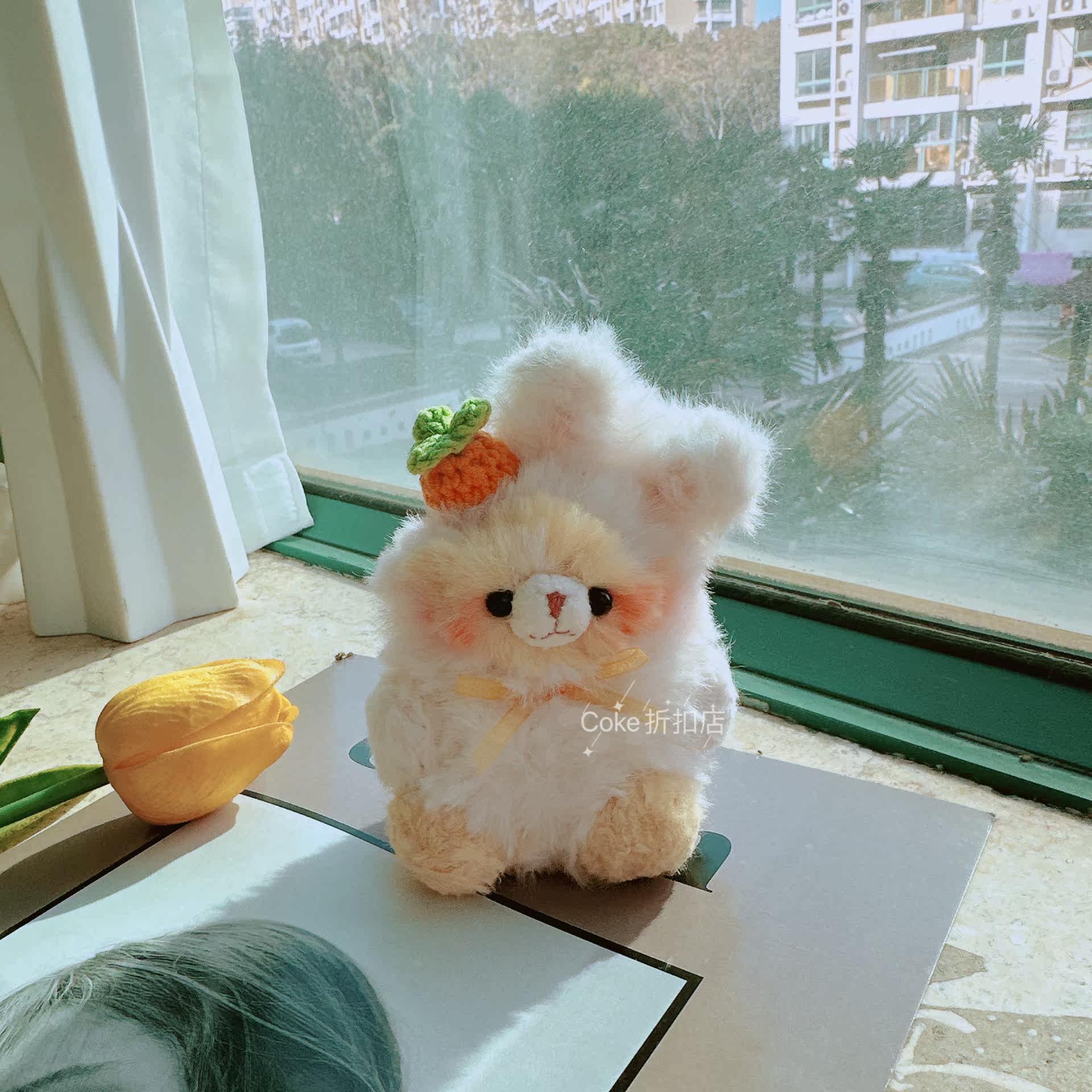 手工可爱小兔适用AirPods pro3耳机壳保护套苹果4代pro2女软硅胶,个性定制/设计服务/DIY,其他数码配件定制,淘宝优惠券,粉丝福利购,淘宝优惠卷