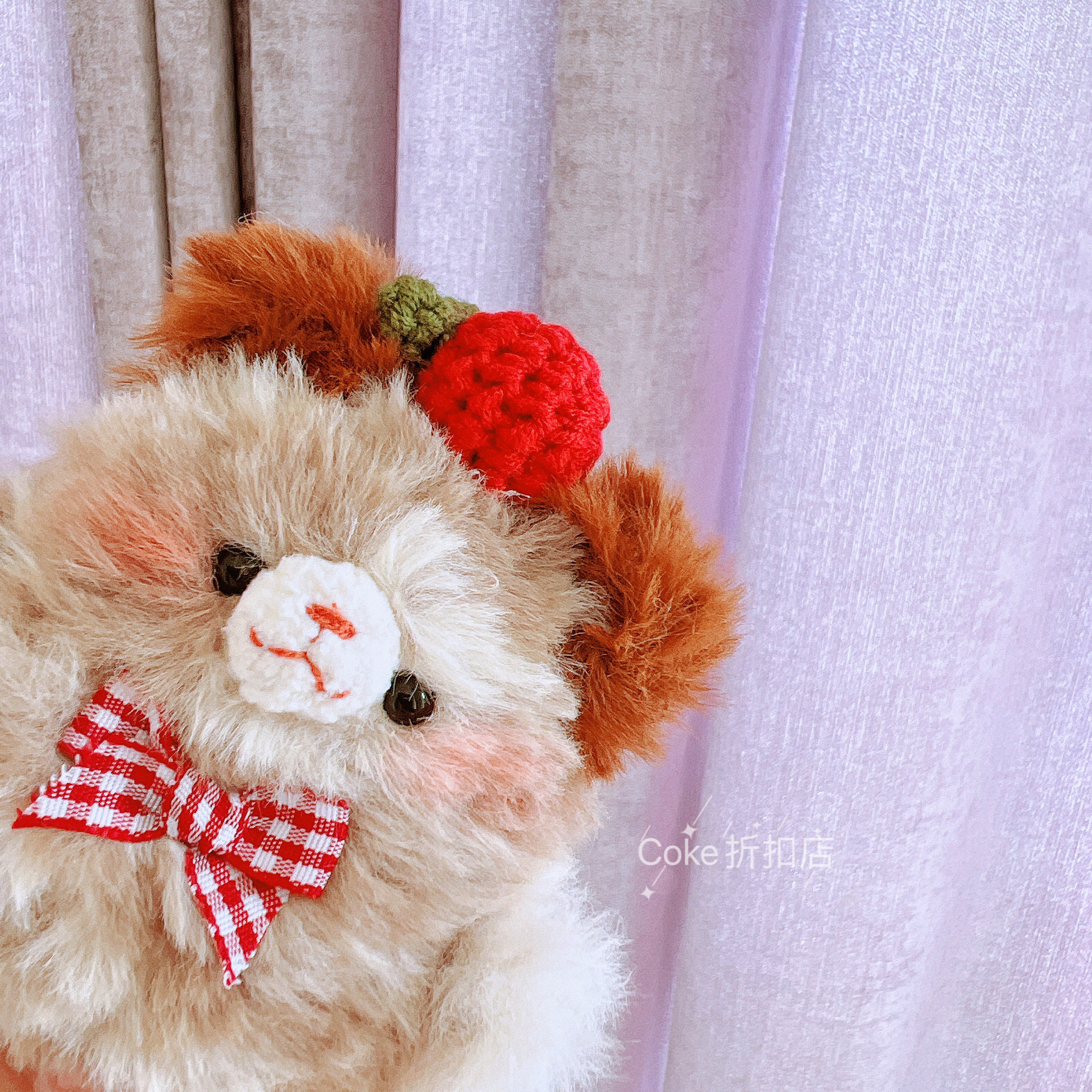 苹果软硅胶毛绒手工编织耳机壳