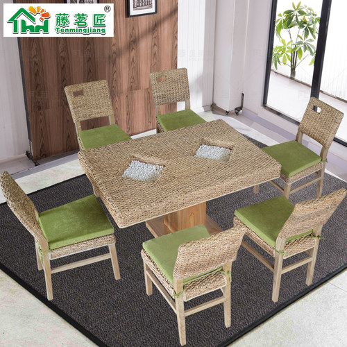 东南亚藤家具酒店餐厅藤桌椅藤椅