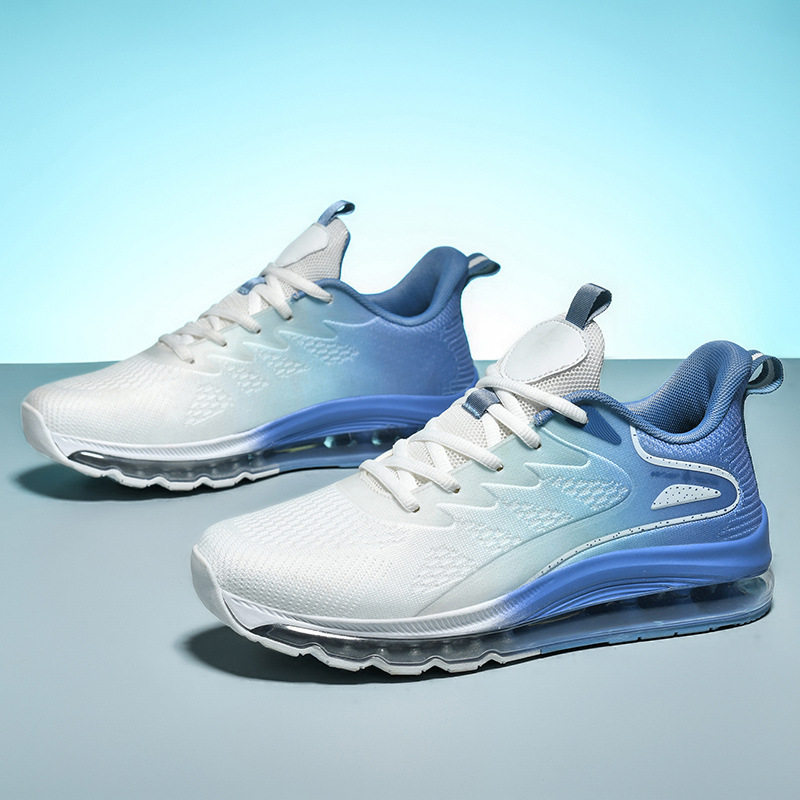 跑步鞋男48体育生中考大码全掌气垫47夏季飞织网面透气减震运动鞋