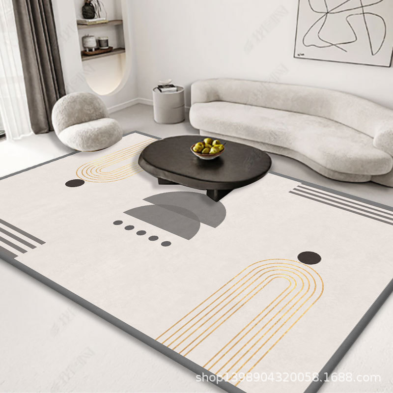 北欧ins风轻奢客厅地毯沙发茶几毯现代简约家用房间卧室地毯地垫