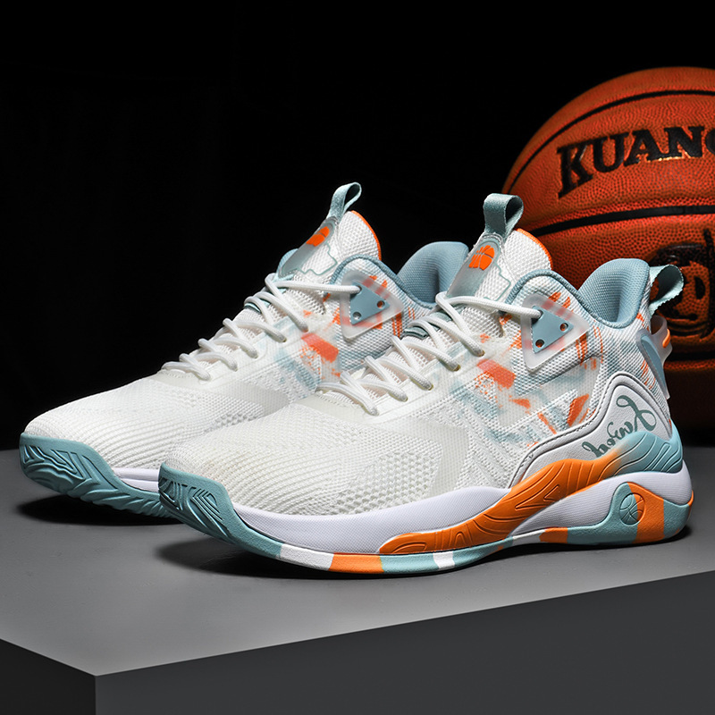 新款篮球运动鞋大码4748青少年学生透气跑步鞋男大童防滑耐磨