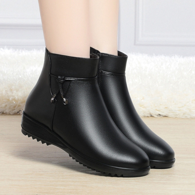 妈妈鞋子棉鞋女软皮软底秋冬短靴女士靴子新款加绒皮鞋中老年女鞋,运动鞋new,运动休闲鞋,淘宝优惠券,粉丝福利购,淘宝优惠卷